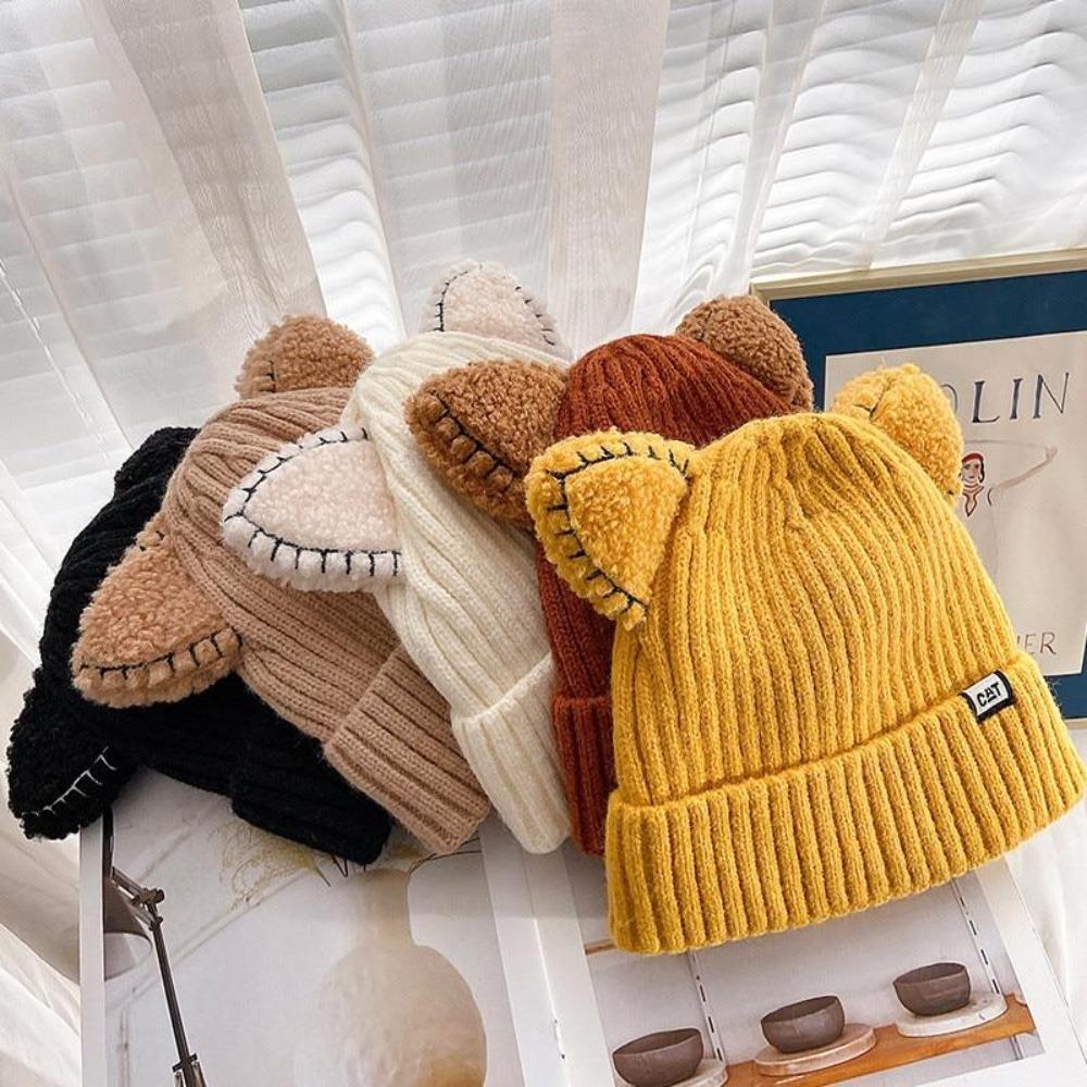 PurrWarm | Gebreide wintermuts met kattenoortjes