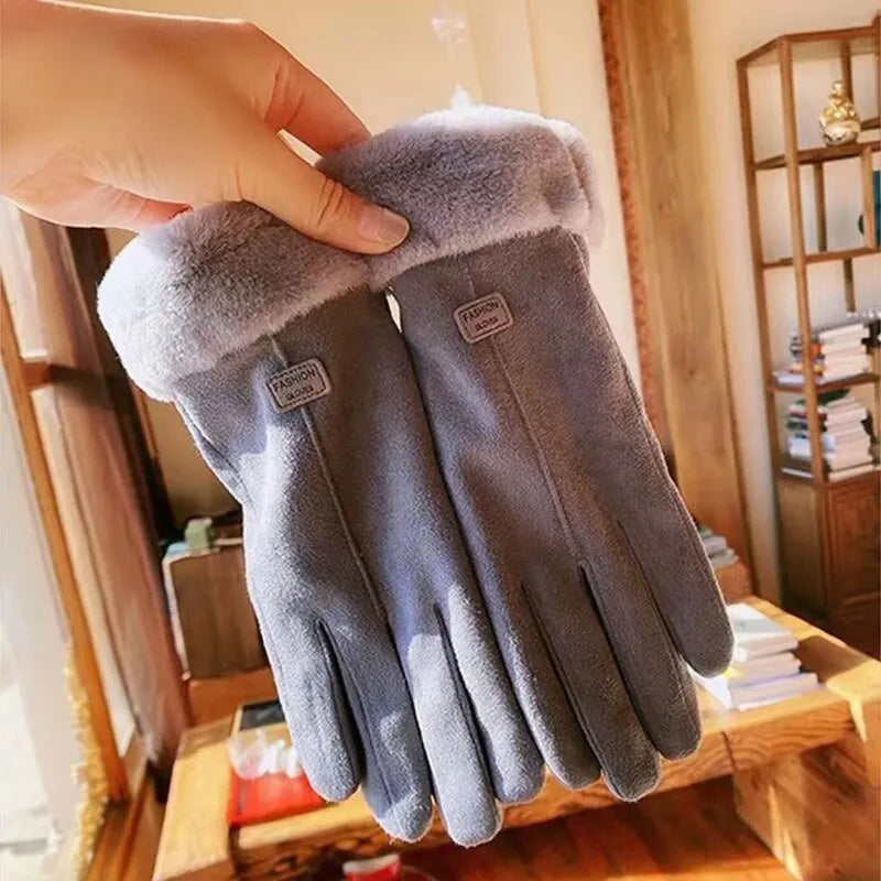 Warme handschoenen met touchscreenfunctie