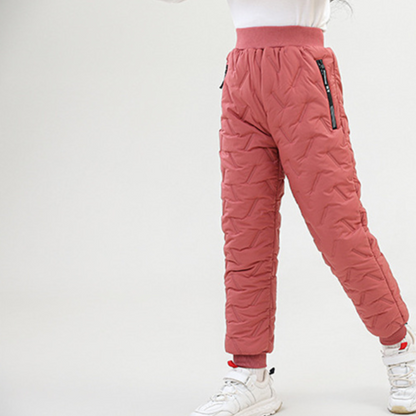 Pantalon thermique d’hiver outdoor enfant – Imperméable et doublé pour garçons et filles – Pantalon de neige sportif pour activités
