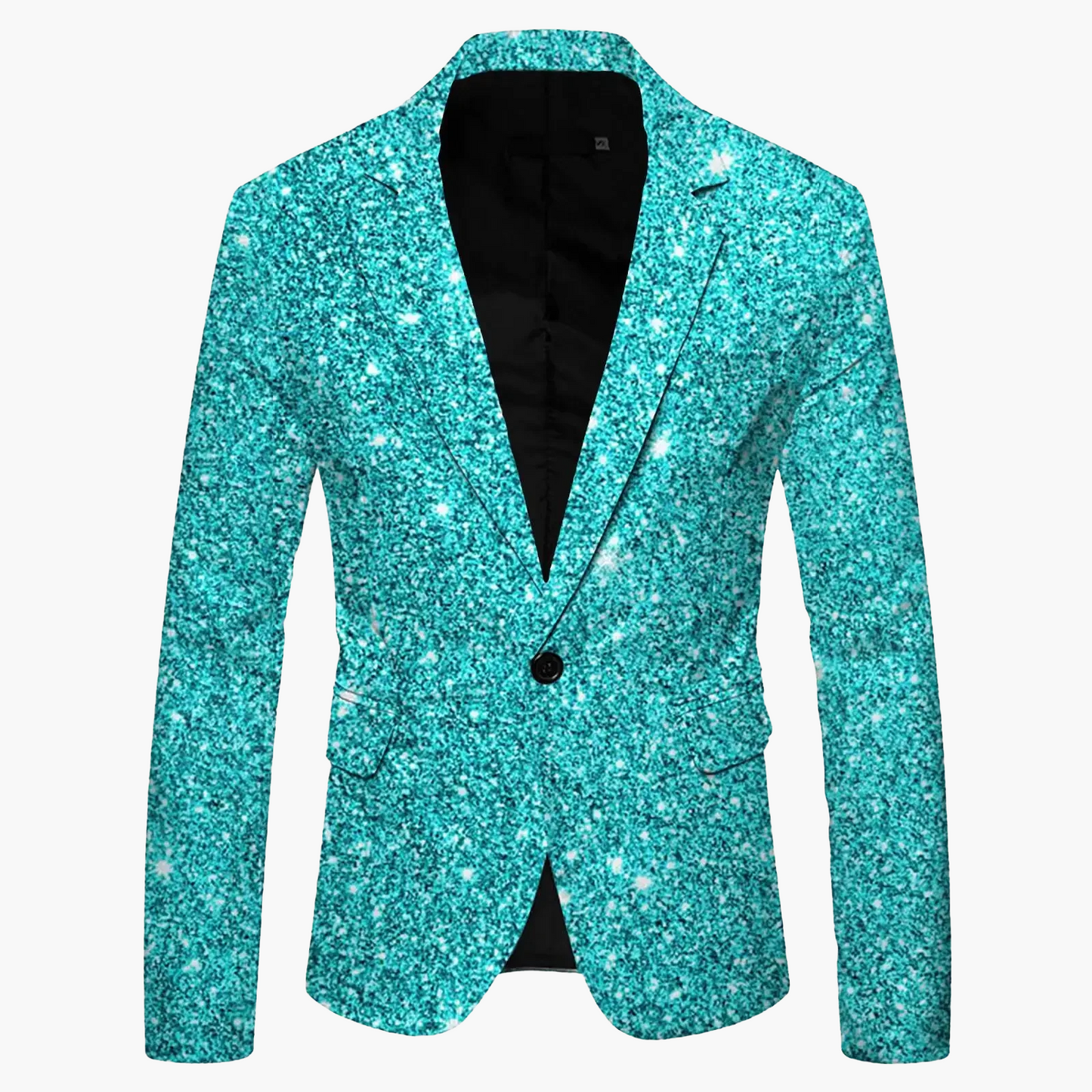 Blazer slim fit moderno monopetto da uomo con un bottone per business e tempo libero