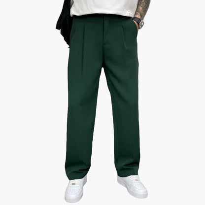 Pantaloni wide-leg da uomo – Pantaloni da completo moderni in stile street per tutti i giorni e tempo libero