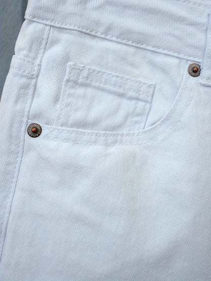 Męskie jeansowe szorty slim-fit na co dzień i czas wolny, nowoczesny design