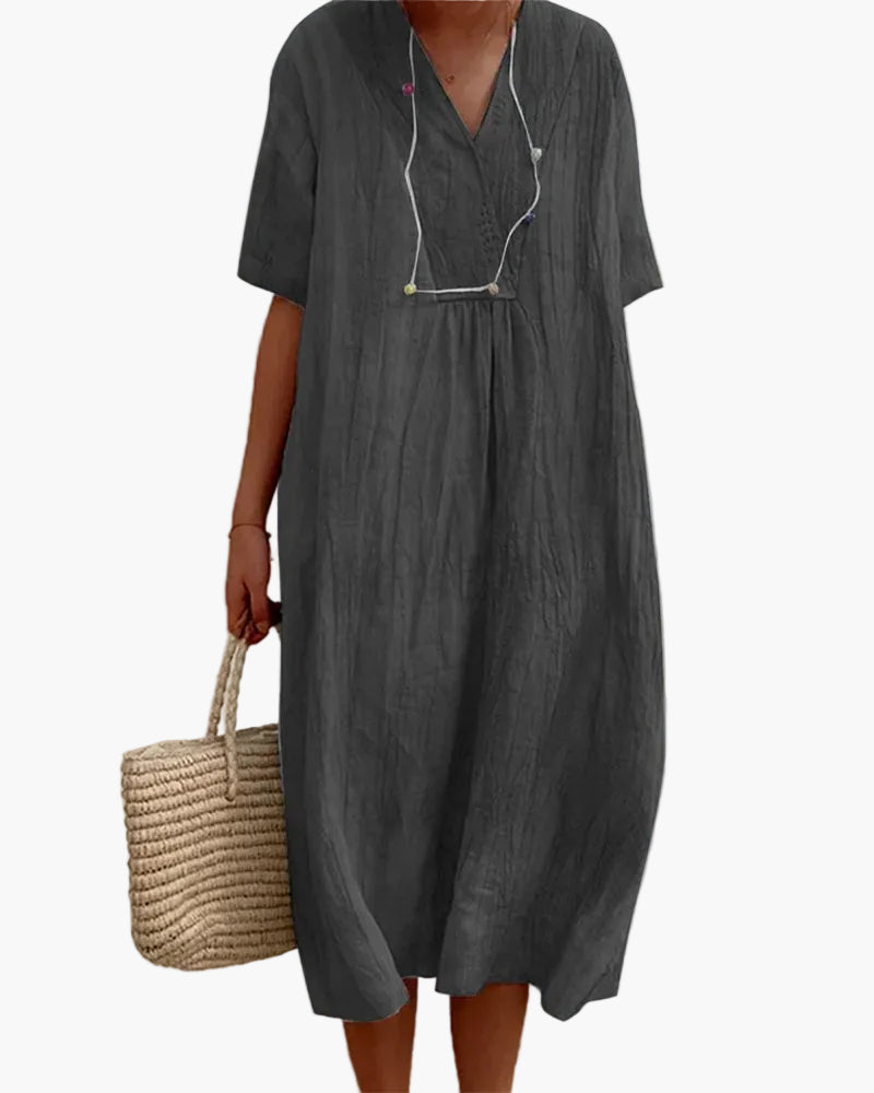 Damen Sommerkleid Elegant Locker – Freizeit und Urlaub