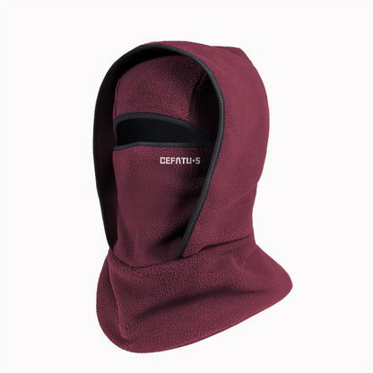 Fleece-winterbivakmuts, winddichte balaclava met capuchon en volledig gezichtsmasker