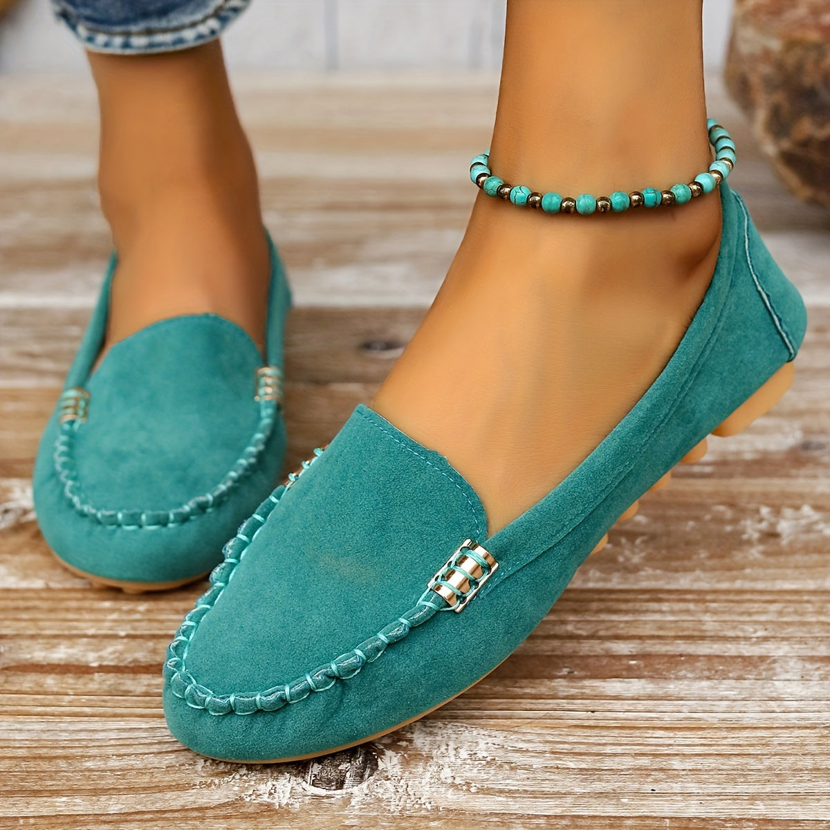 Damskie mokasyny wsuwane wygodne buty na co dzień – elegancki styl loafer do codziennego użytku i do biura