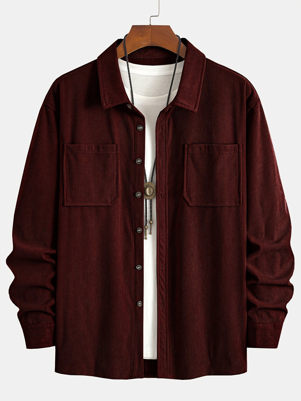 Bryce | Overshirt met lange mouwen, zakken en knopen voor heren