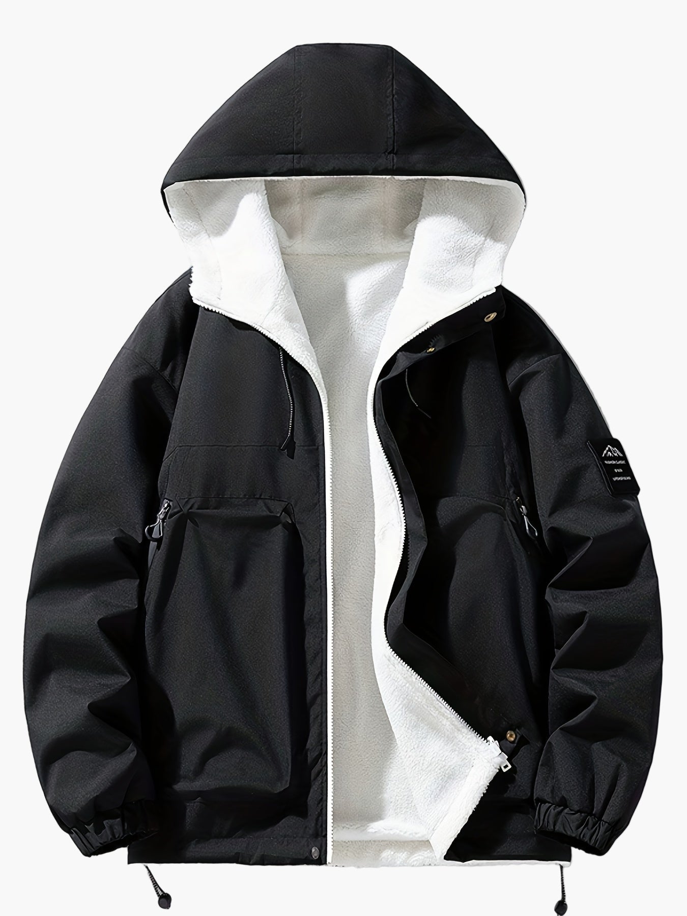 Heren vrijetijds winterjas met capuchon – Modieuze outdoor overgangsjas, dagelijks & streetwear