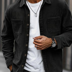 Bryce | Overshirt met lange mouwen, zakken en knopen voor heren