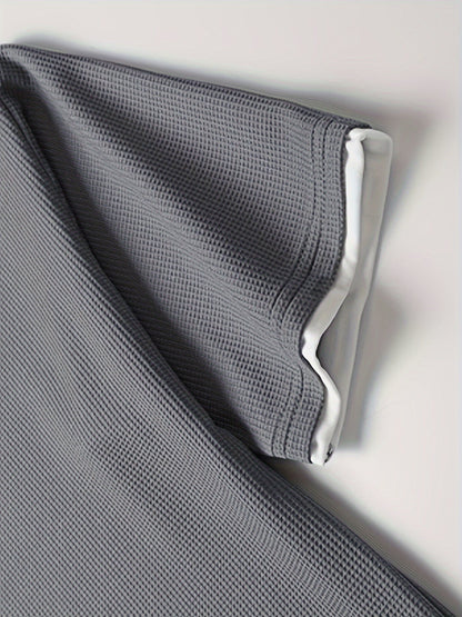 Ensemble détente homme deux pièces – T-shirt manches courtes et short, tenue lounge moderne