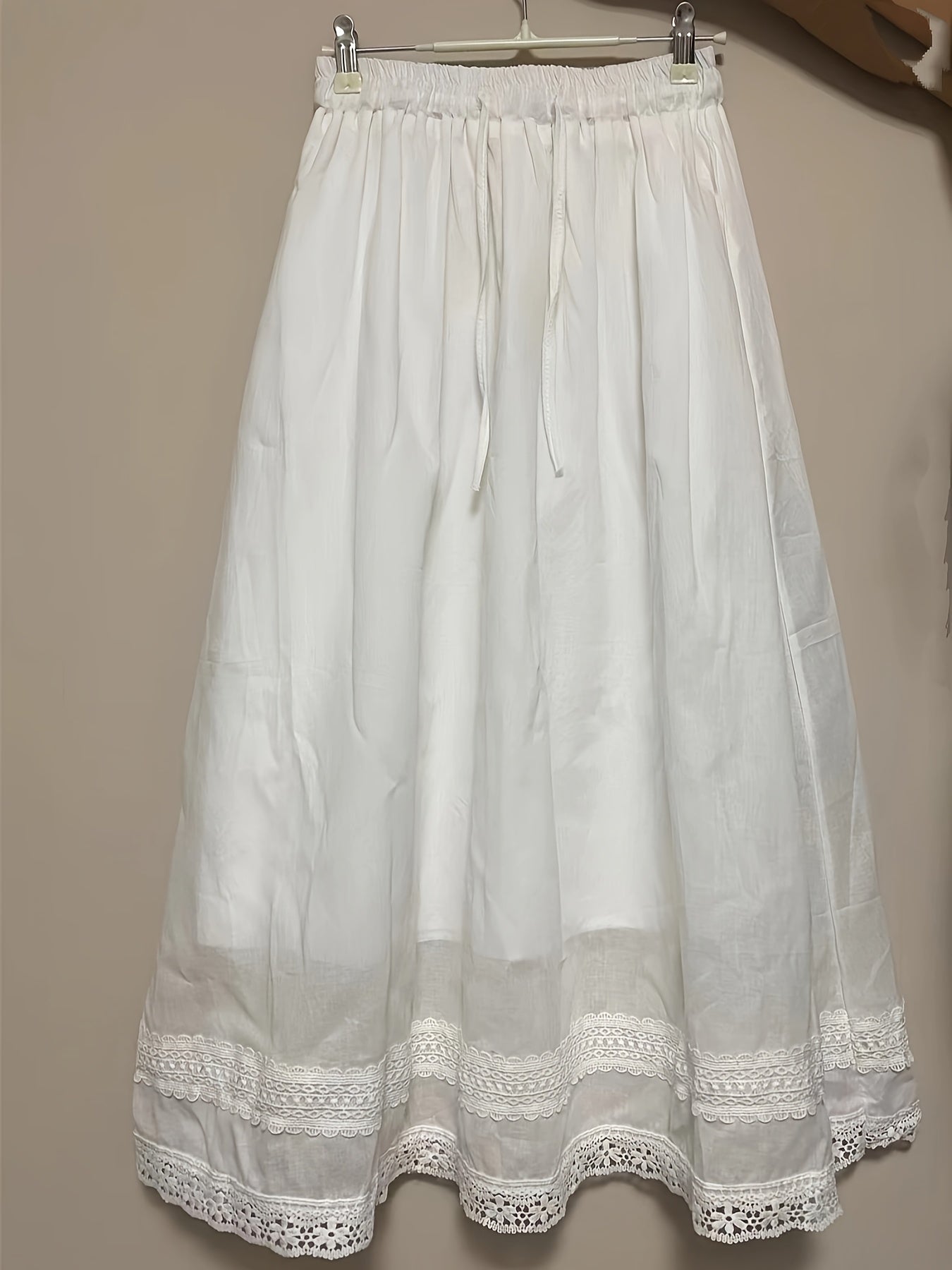 Enagua vintage de mujer con encaje – Elegante petticoat de línea A para el día a día y ocasiones especiales