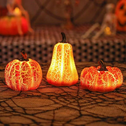 Lanterna LED Zucca Halloween – Decorazione Autunnale Luminosa e Atmosferica per Feste e Costumi di Halloween