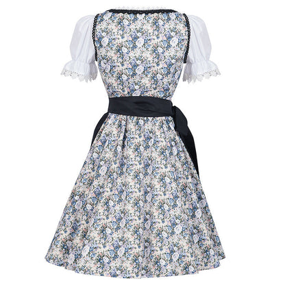 Damska sukienka Dirndl w tradycyjnym stylu ludowym na Oktoberfest i występy sceniczne