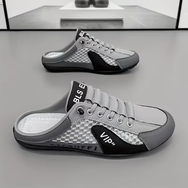 Instapsneakers met open hiel en colorblock-design voor heren