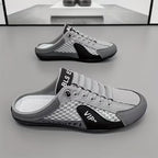 Instapsneakers met open hiel en colorblock-design voor heren