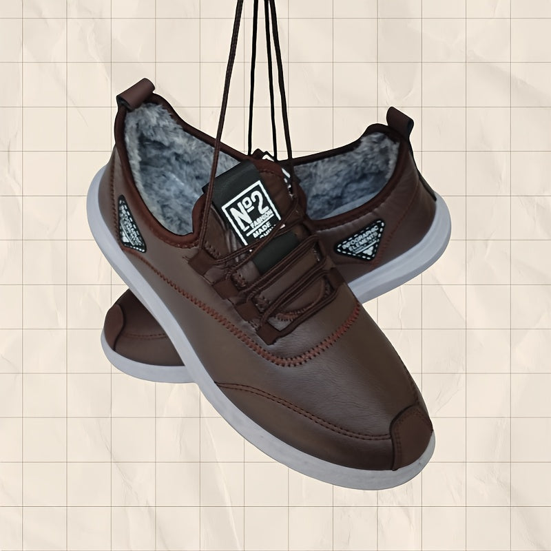 Botas de invierno para hombre con cordones y forro cálido