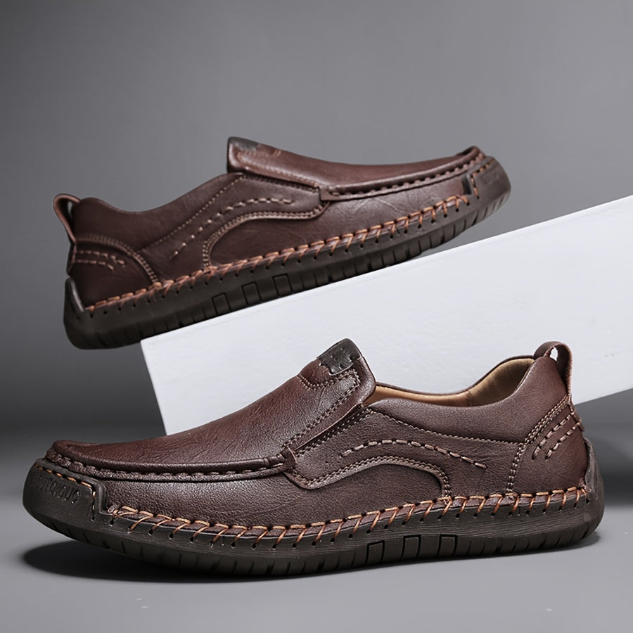 Herren slip-on fritidsskor – bekväma mokassin-slip-ins för vardag och kontor