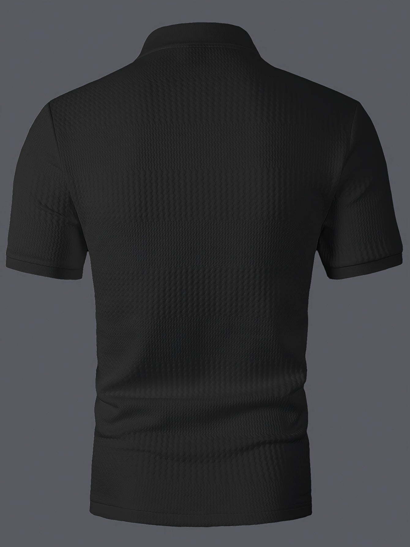 Herren Polohemd Slim Fit Freizeit Geometrisches Muster Kurzarm für Alltag und Büro