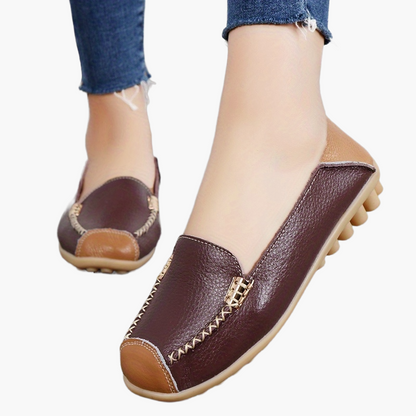 Damen Komfort Slip-On Mokassins für Alltag und Freizeit – Bequeme Schuhe mit rutschfester Sohle