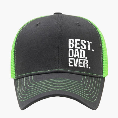 Cappellino da camionista uomo Best. Dad. Ever. – Idea regalo classica con messaggio moderno