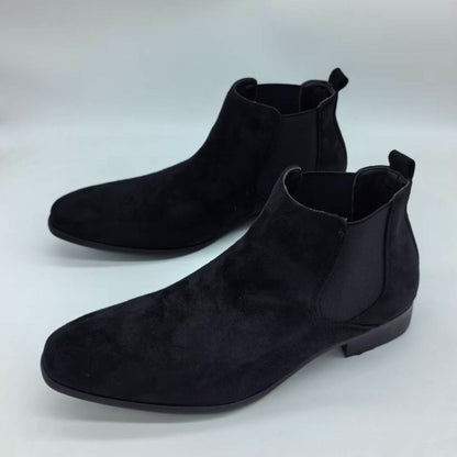 Herren Chelsea Boots Wildleder-Optik Schlupfstiefel