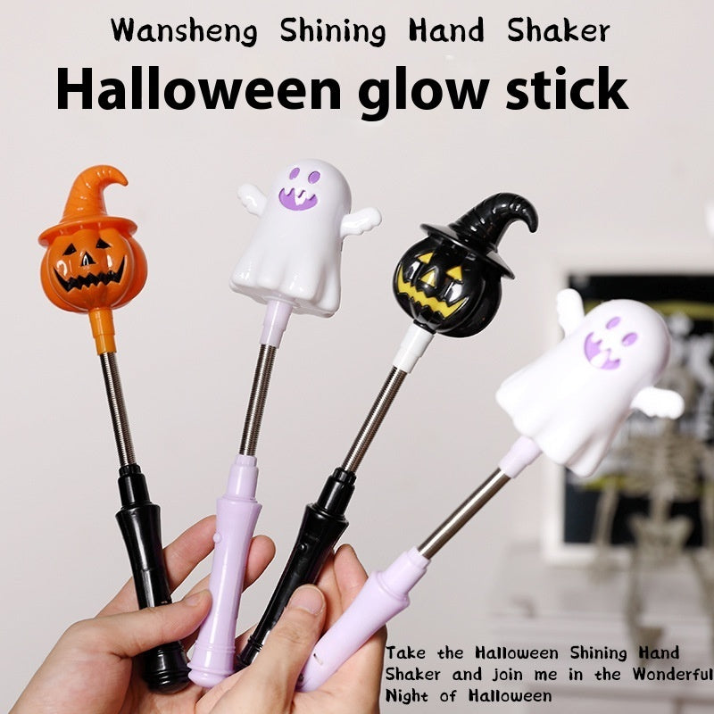 Bâton lumineux à manivelle Halloween pour enfants – Amusement pour fête et décoration