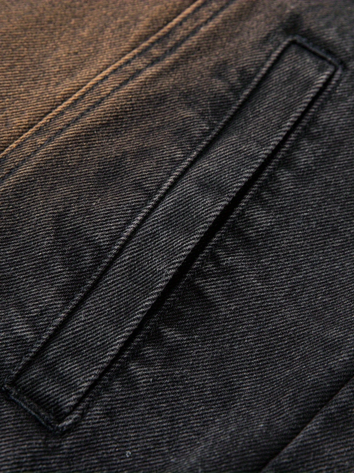 Jeansweste Herren Schwarz Used-Look Ärmellos