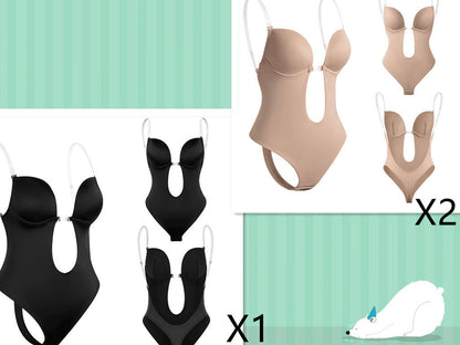 Damen Bodysuit Shapewear mit Push-up-Effekt – Unsichtbarer Body-Former für perfekte Silhouette