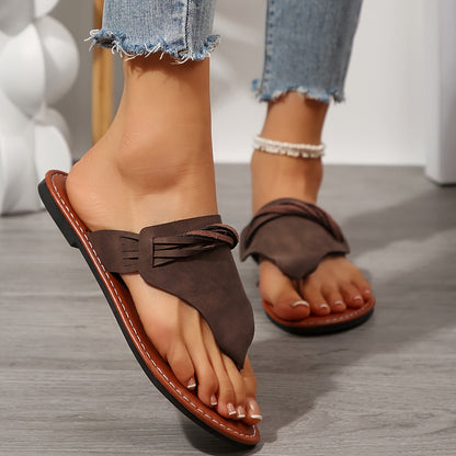 Dame tåadskillere sandaler i boho-stil til sommeren – moderigtige fritidssko med flettet design