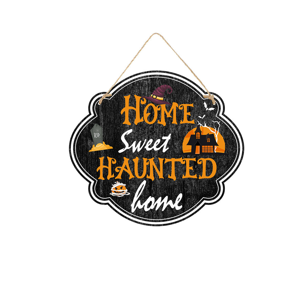 Set de plaques de porte Halloween – Décoration effrayante pour fêtes Halloween et porte-bonheur