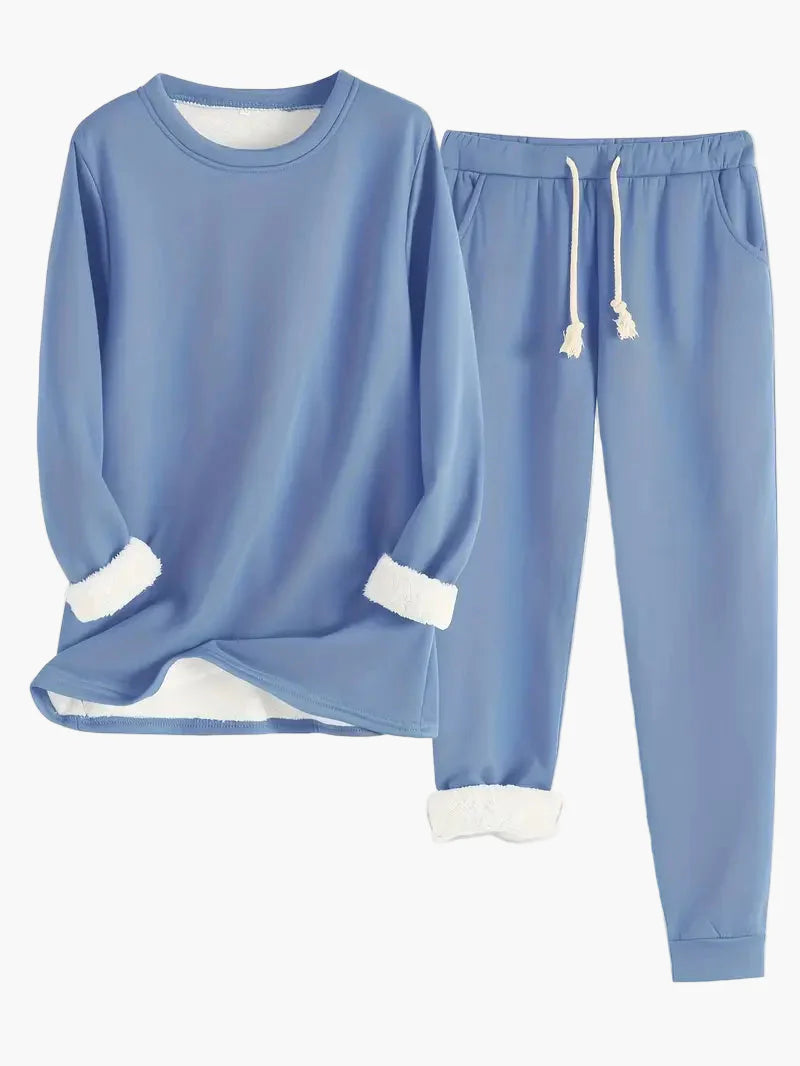 Damen Kuschelige Lounge Set Zweiteilig – Bequemer Hausanzug für Freizeit & Entspannung