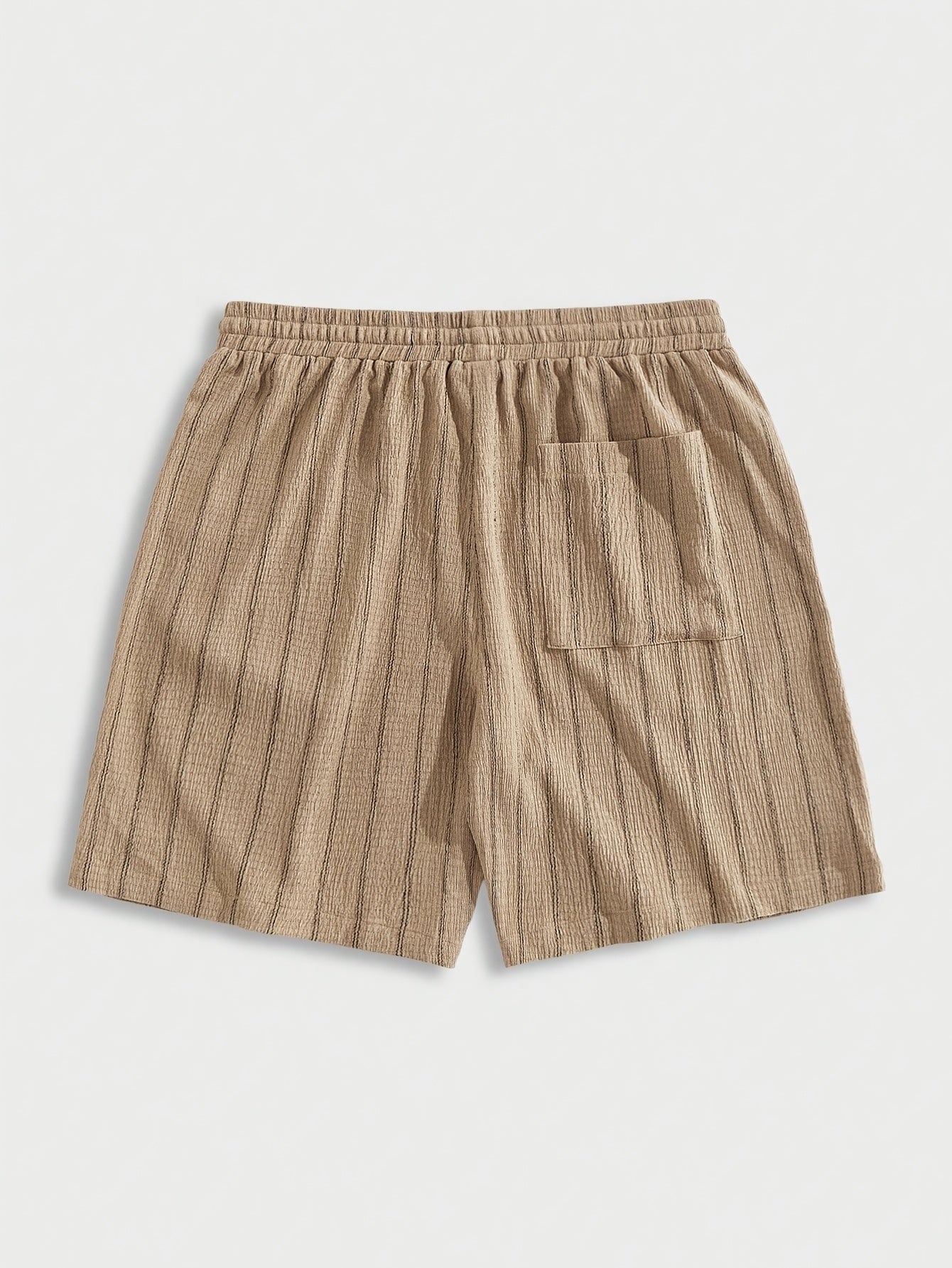 Shorts décontractés pour homme avec motif à rayures et cordon de serrage – Parfaits pour les loisirs et le sport