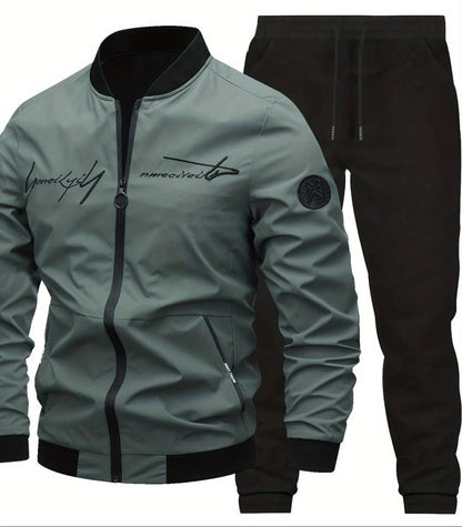 Veste bomber décontractée homme avec broderie – Look moderne et casual pour le quotidien et les voyages