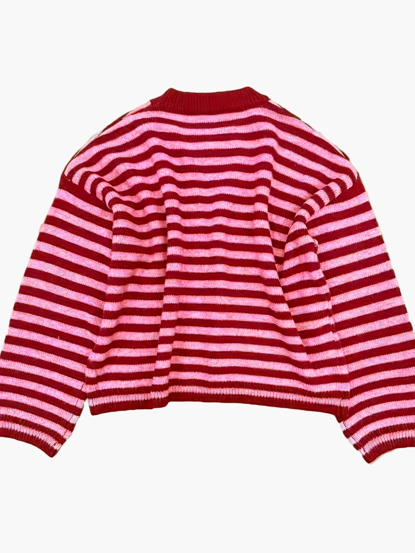 Damski sweter dziany w paski – elegancki casual na jesień i zimę