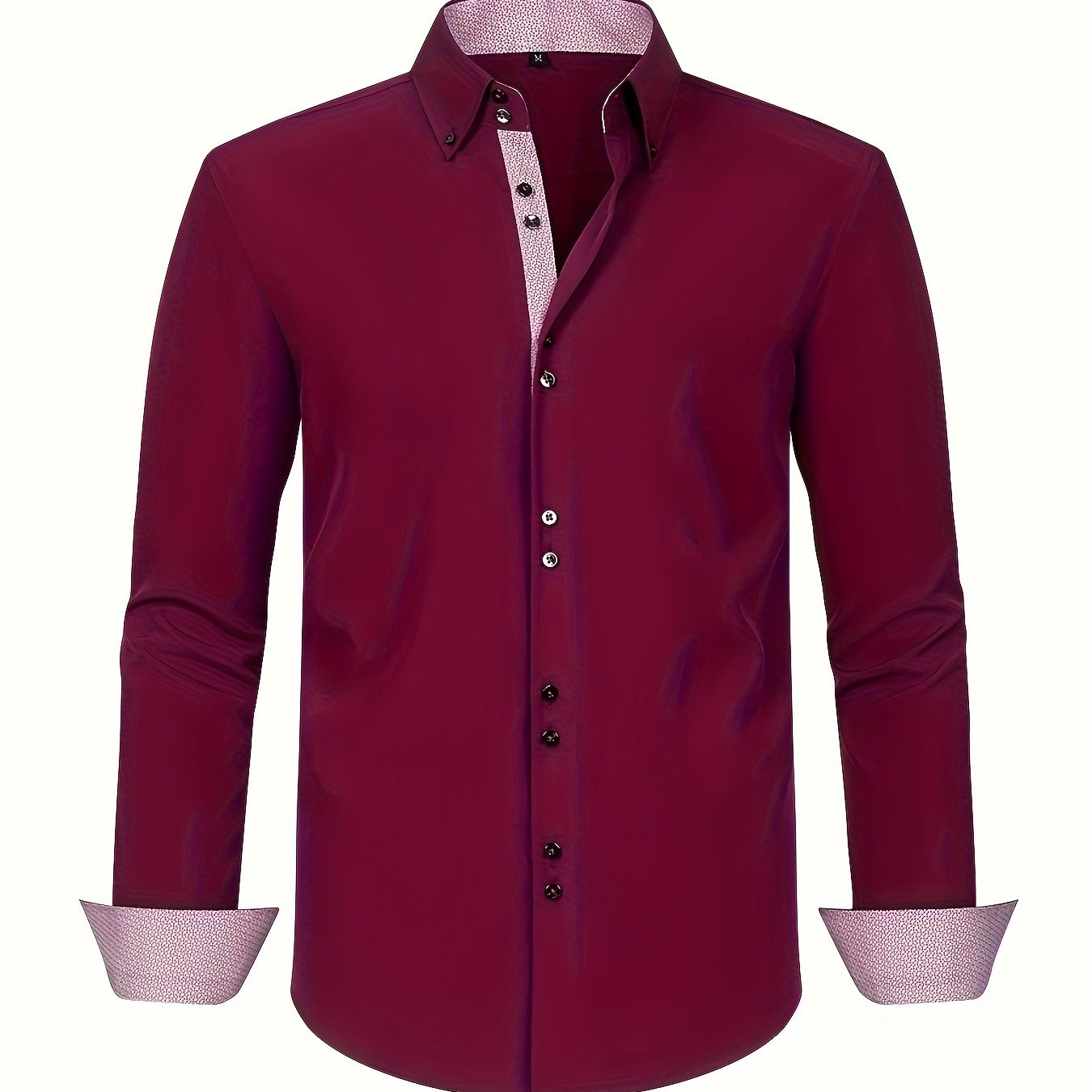 Męska koszula biznesowa casual z długim rękawem nowoczesny elegancki design
