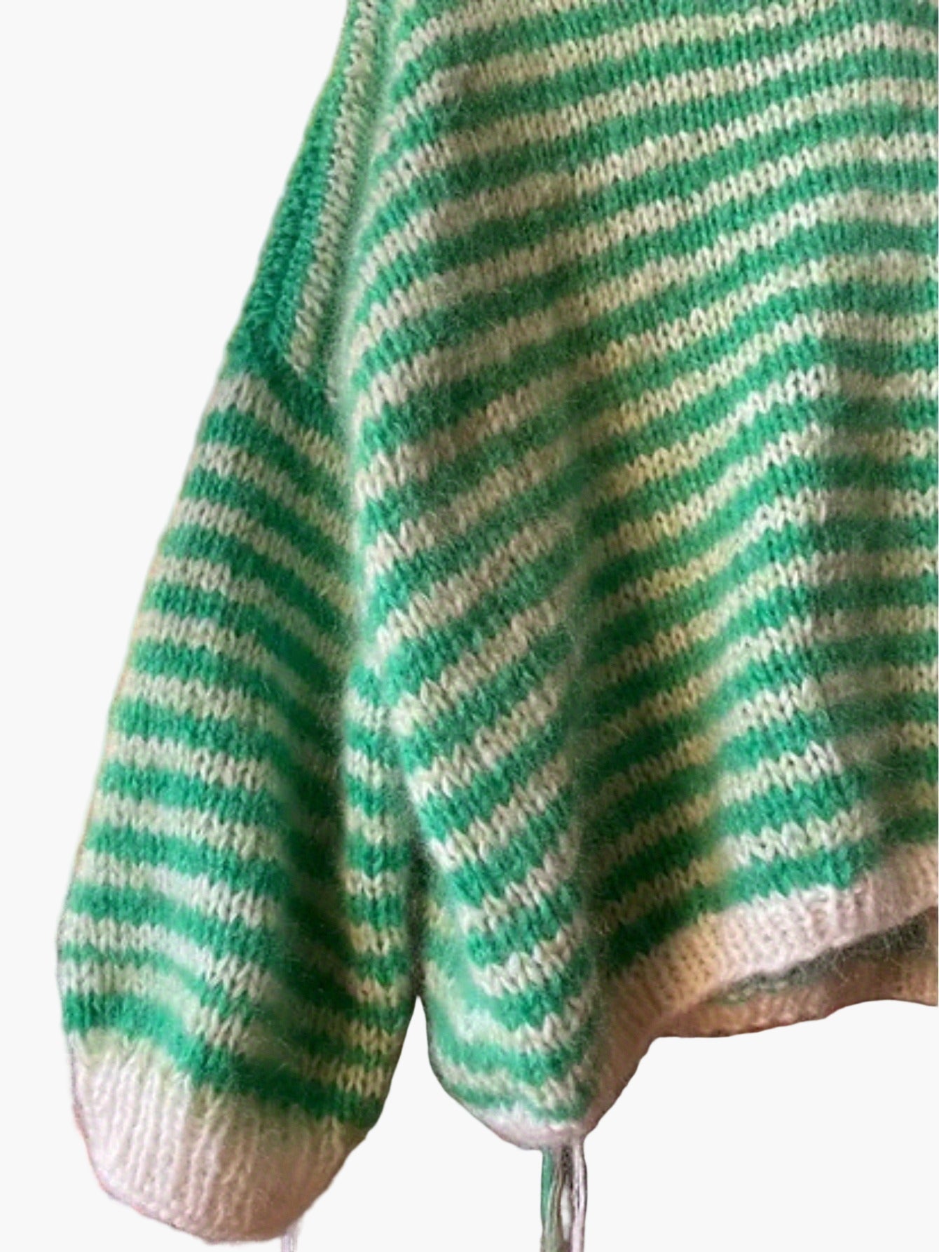 Jersey oversize para mujer a rayas estilo suelto otoño invierno casual
