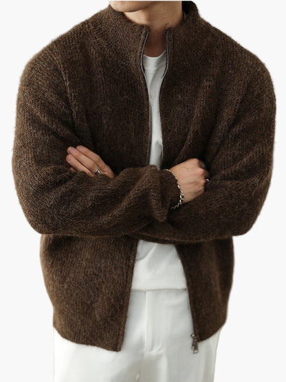 Cardigan homme avec fermeture éclair – Style décontracté pour toutes les saisons