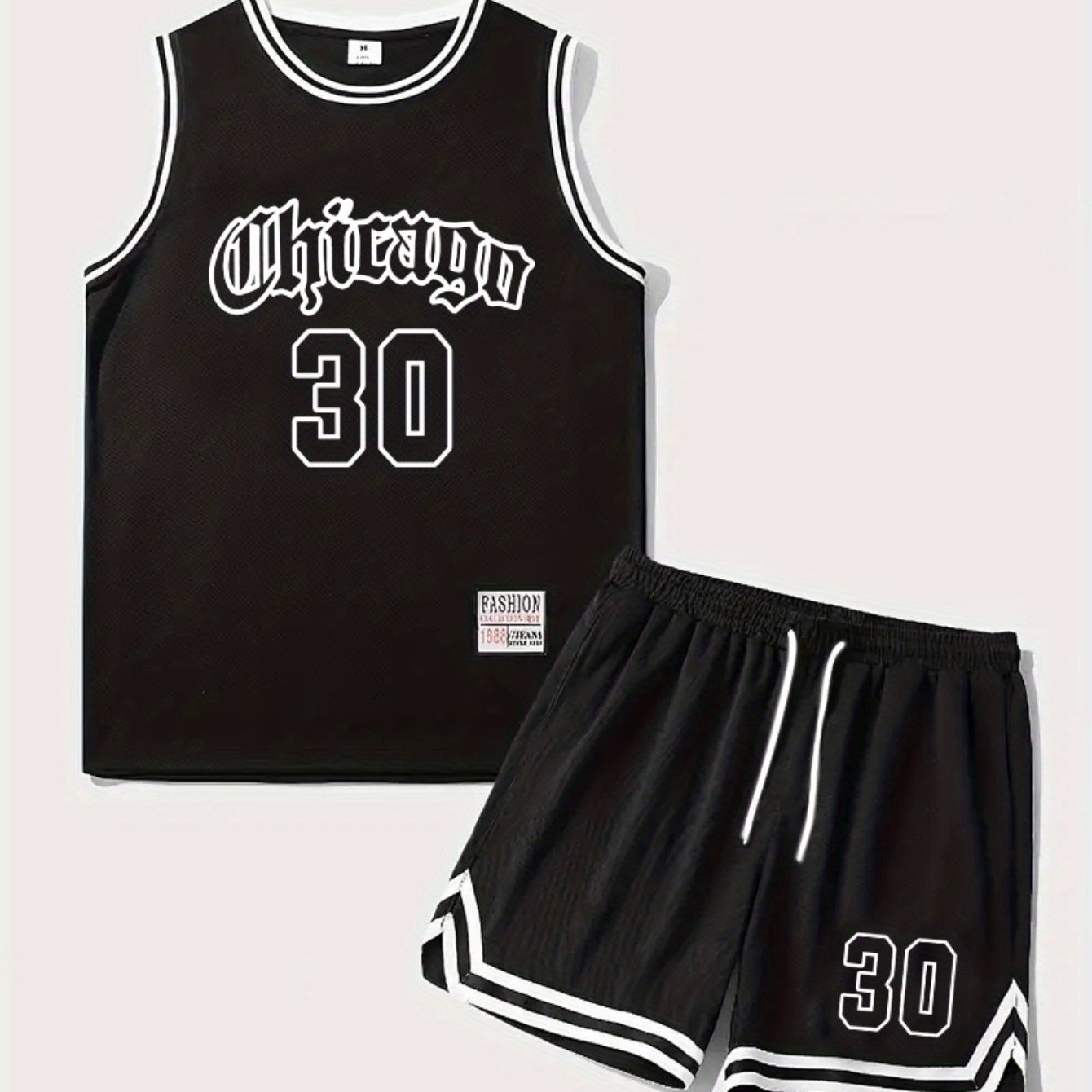 Herrarnas baskettröjset Chicago 30 – sportigt linne och shorts för träning och fritid