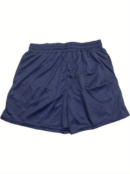 Herren Basketball Shorts im Sportstil mit "HIT HARD" Print – Lässige Fitness- und Trainingsshorts