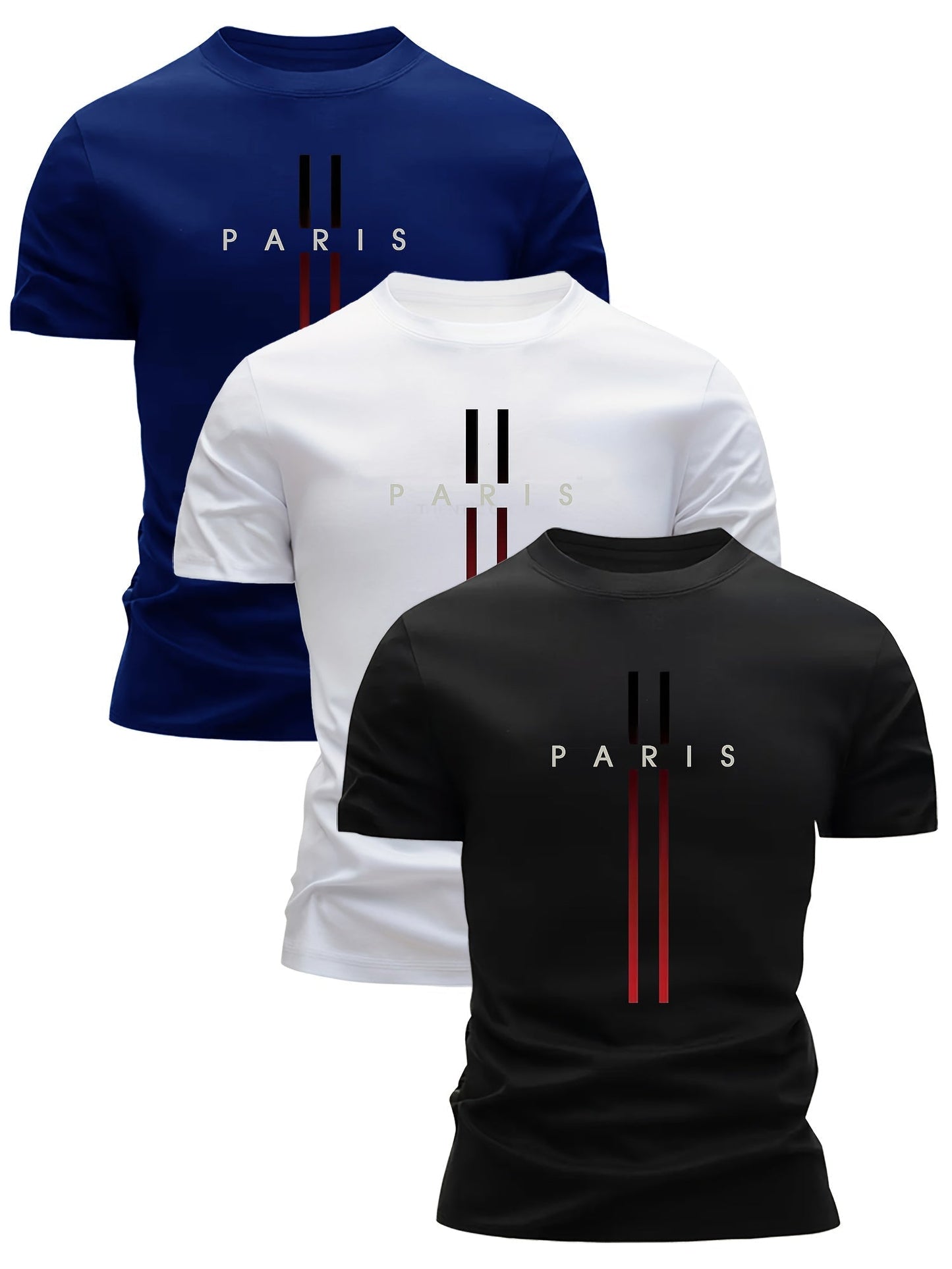 Herre T-skjorte Paris Streetstyle Sport Regular Fit