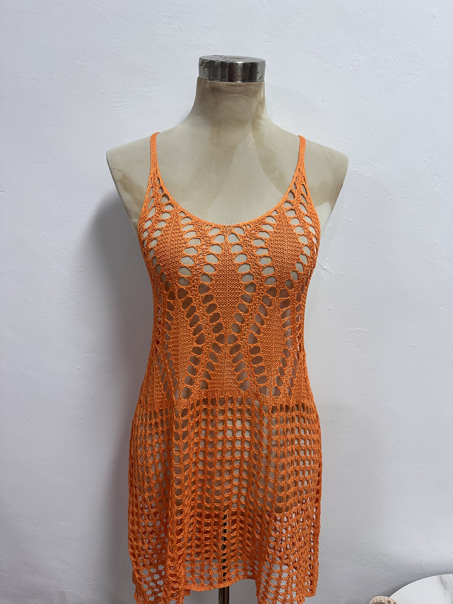 Dames gehaakte strandjurk cover-up zomer strandmode badpak overgooier
