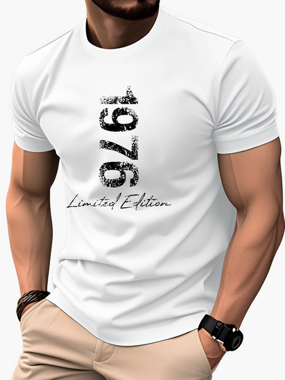 Herren T-Shirt Vintage 1976 Limited Edition – Trendiges Casual Shirt mit Print für Jubiläum, Geburtstag & Alltag