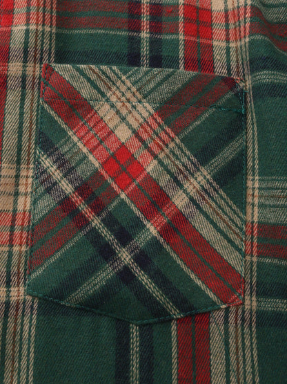 Chemise décontractée homme à carreaux manches longues pour la vie quotidienne et les activités de plein air