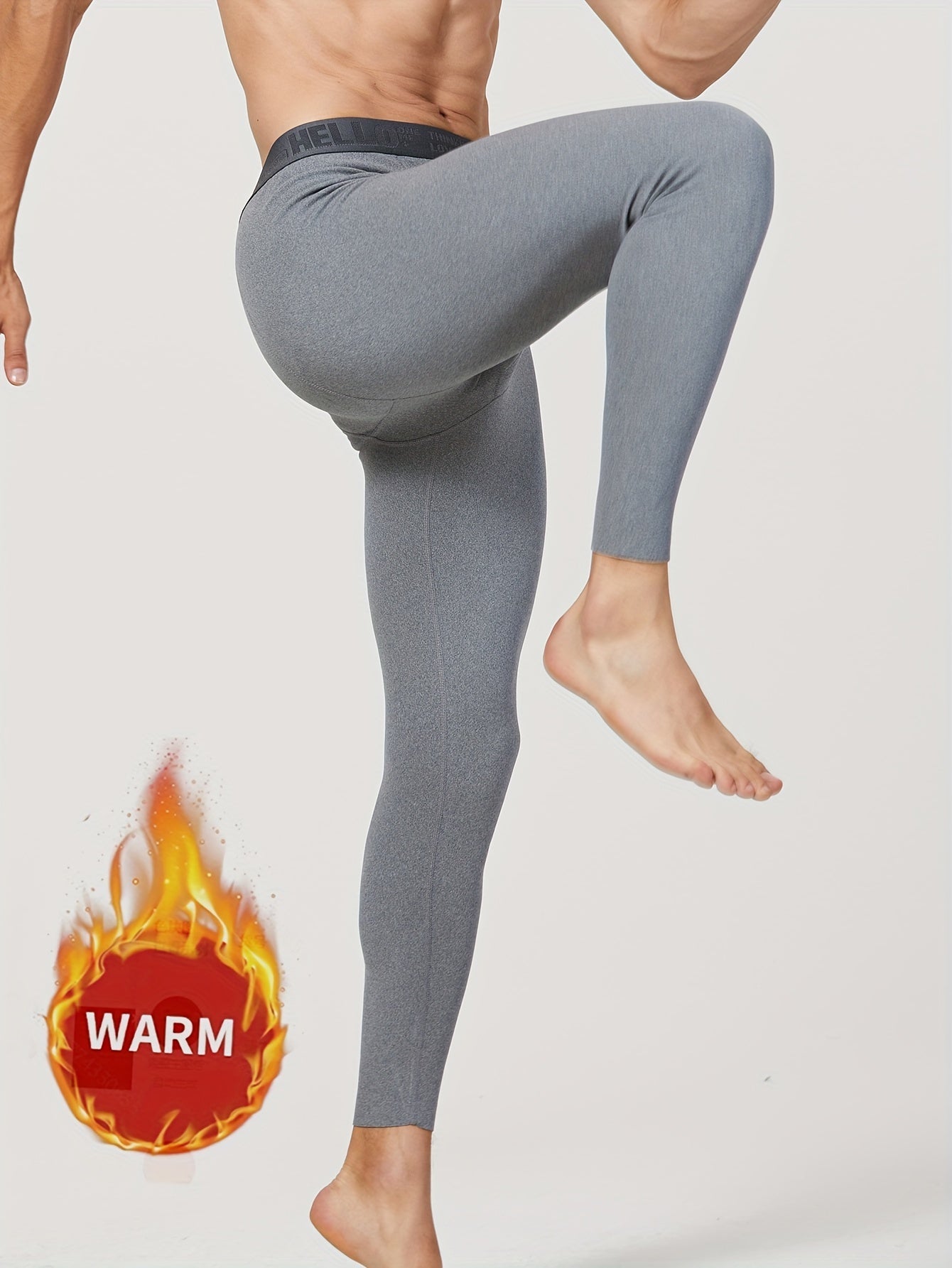 Herren Thermounterhose 3er-Pack, Lang & Warm, mit Gummibund