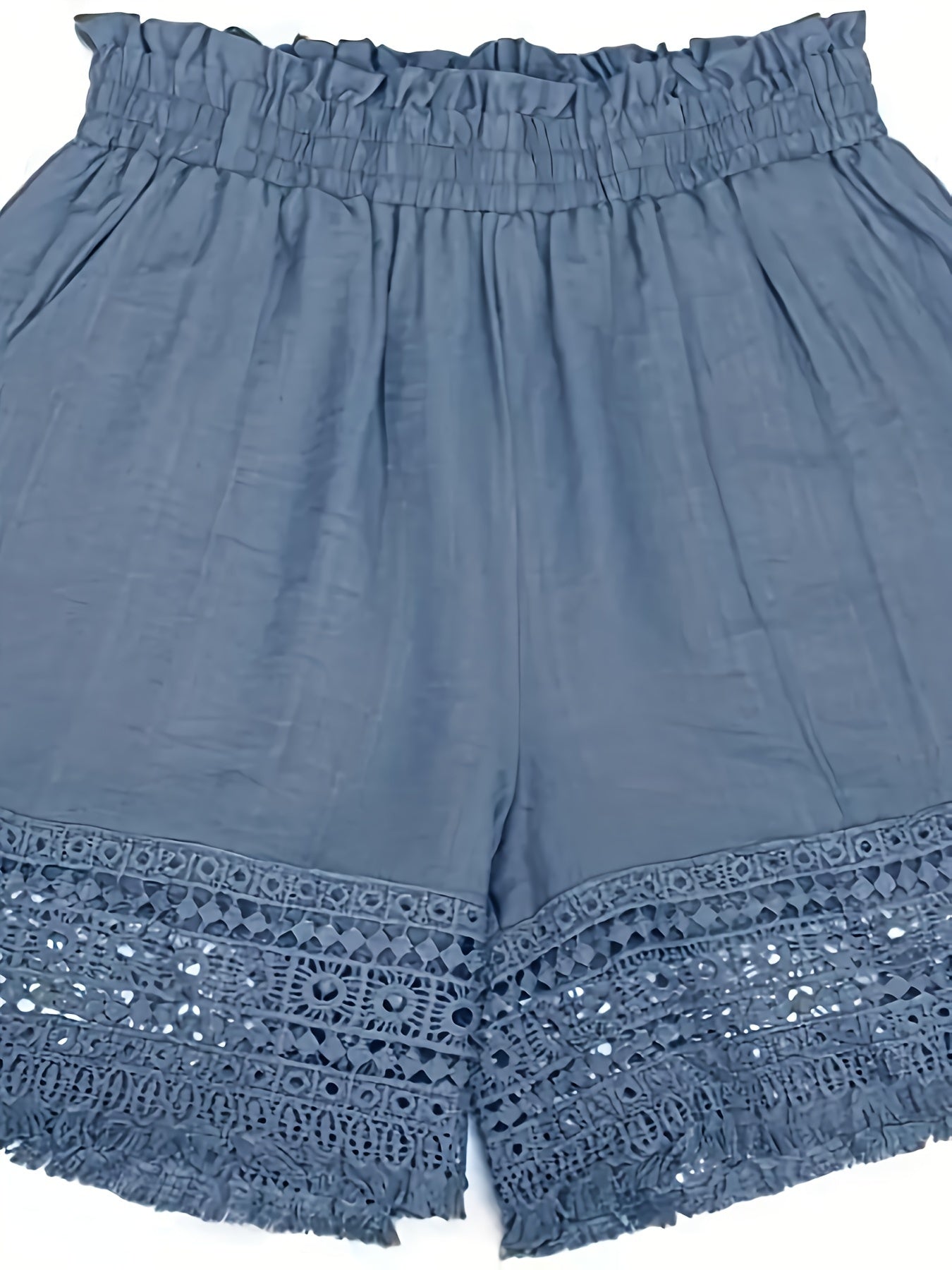 Dame sommershorts med heklet blonde – fritid og ferie, normal passform