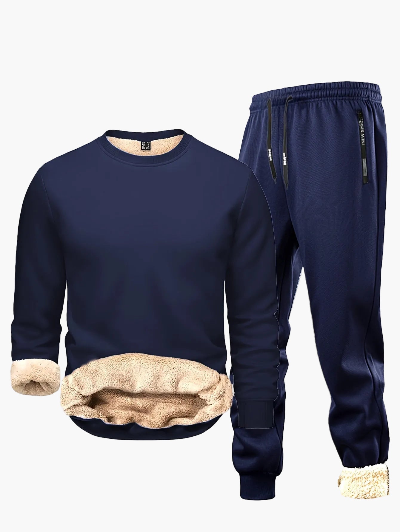 Herren Freizeit Trainingsanzug Set – Winter Warm, Sportlich & Bequem, Ideal für Alltag und Sport