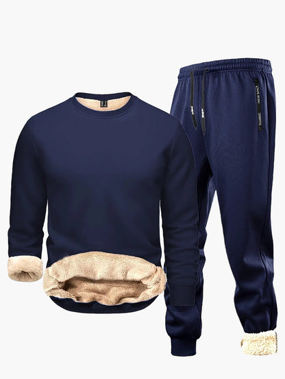 Herren Freizeit Trainingsanzug Set – Winter Warm, Sportlich & Bequem, Ideal für Alltag und Sport