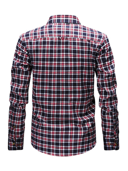 Camicia casual uomo a quadri manica lunga – Camicia moderna per tutti i giorni e ufficio