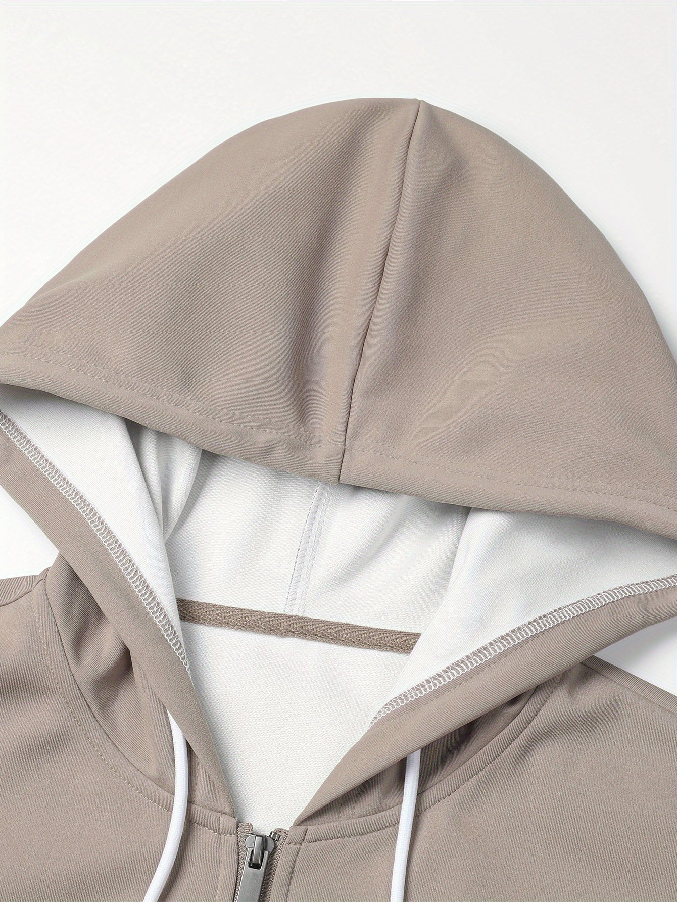 Chaqueta unisex con capucha y cremallera, multicolor, con cordón ajustable y bolsillos