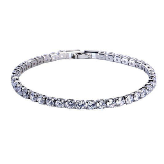 Jacqueline – Bracciale semplice con zirconi a movimento rotatorio