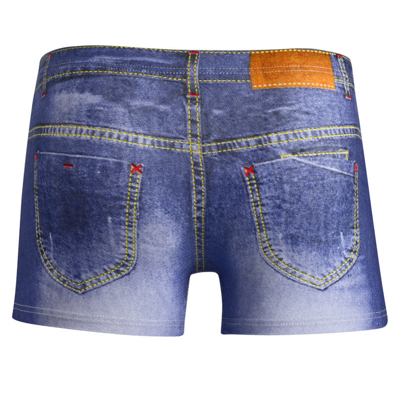 Boxers pour hommes effet jean – Sous-vêtements tendance pour le quotidien et les loisirs